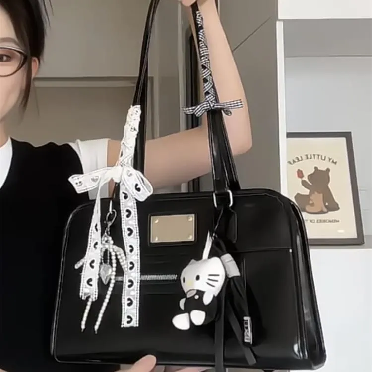 高级感三用双肩包包女小众设计感单肩斜挎包通勤百搭大容量托特包