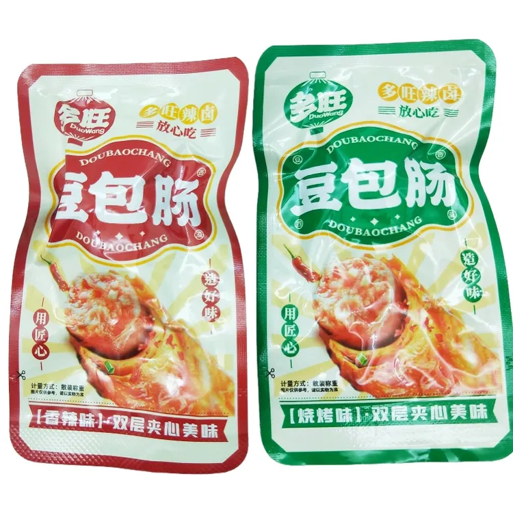 多旺豆包肠休闲零食品香辣豆卷香肠烧烤味即食美味网红小吃解馋
