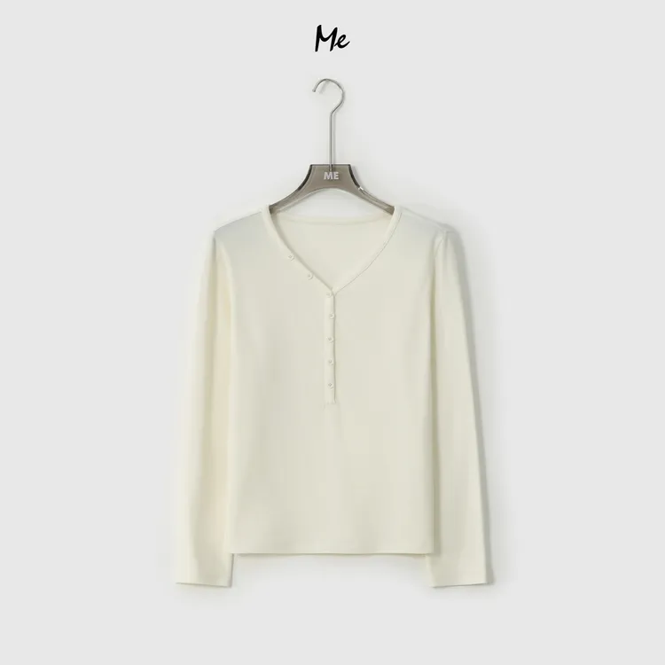 ME【肌底液】超细美利奴绵羊毛混纺巨软亲肤时尚打底上衣MESA4801