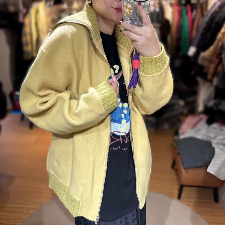 韩系大衣全羊毛休闲外套 
