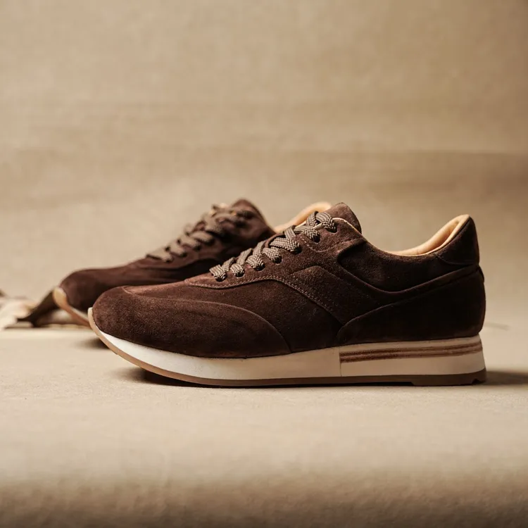 商务休闲男鞋系带减震时尚休闲鞋舒适老钱风复古潮流阿甘鞋