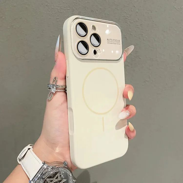 适用iphone17promax手机壳一体磁吸按键16pro苹果15高级感镜头膜