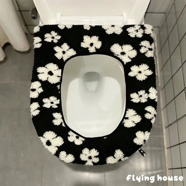 冬季加厚加绒马桶垫家用黏贴式保暖马桶坐垫坐便器套通用马桶垫圈