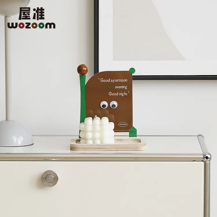 WOZOOM屋准入户玄关托盘收纳摆件客厅电视柜轻奢高级感装饰置物架