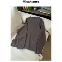Micah  aure 「凛冬」row 版秋冬100%羊毛卷边上衣