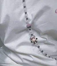 柒柒工艺diy贝珠质感斜跨连