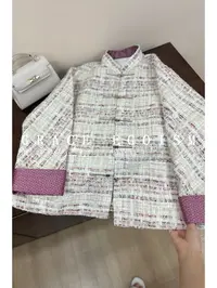 金禾【金禾专属】秋款国风羊毛粗花呢气质小香风格上衣3717