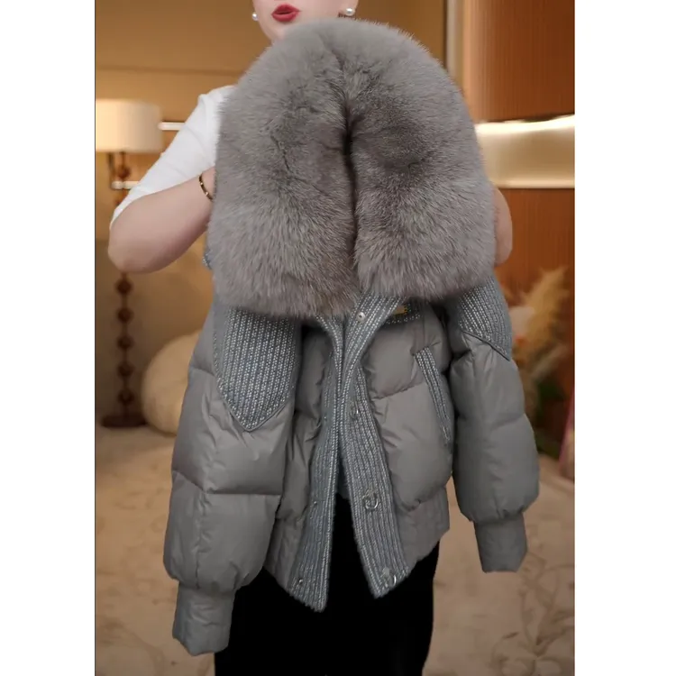 棉衣气质贵气感蝴蝶保暖棉服女装质感冬季新款加厚棉服棉衣