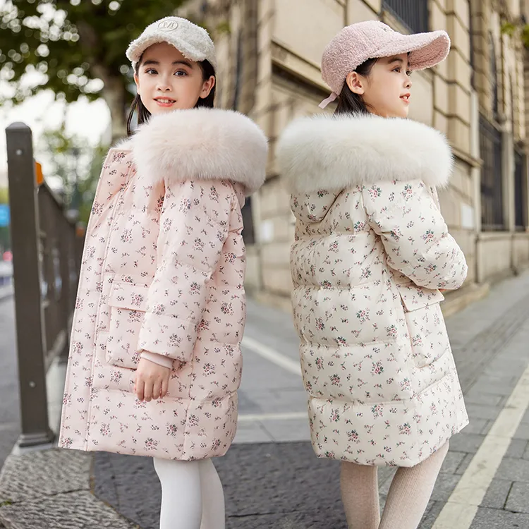 女童羽绒服2025新款洋气中大童加厚短款休闲儿童羽绒冬装外套