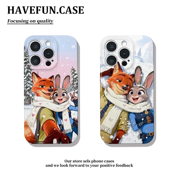 雅天立冬日雪地朱迪尼克适用苹果17手机壳16华为vivo小米15oppo套