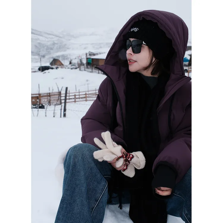 LAZYVISION【冰川】进口95白鹅绒连帽轻量户外羽绒服ZMD-34242