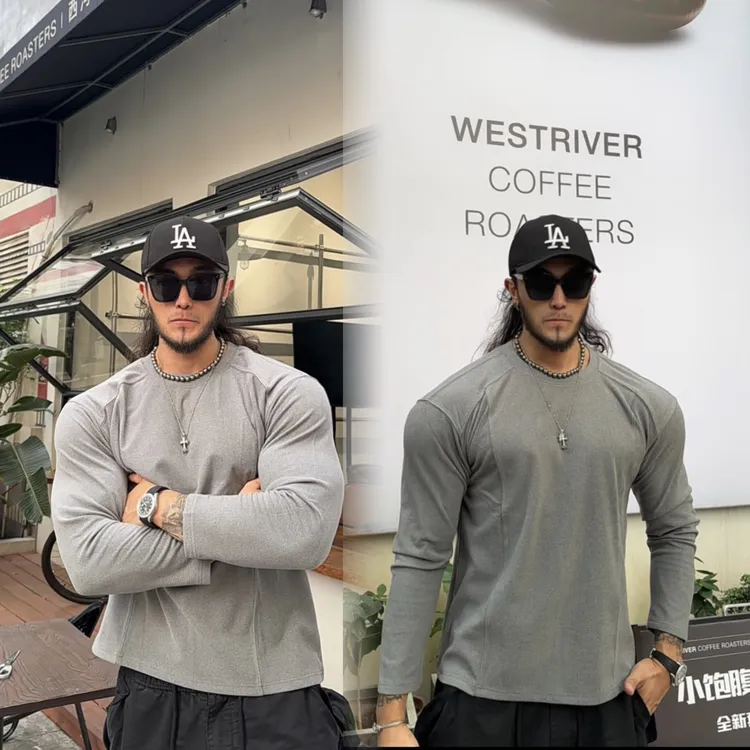 GM冬季三层绒感加厚保暖 空气垫肩半高领德绒圆领打底长袖