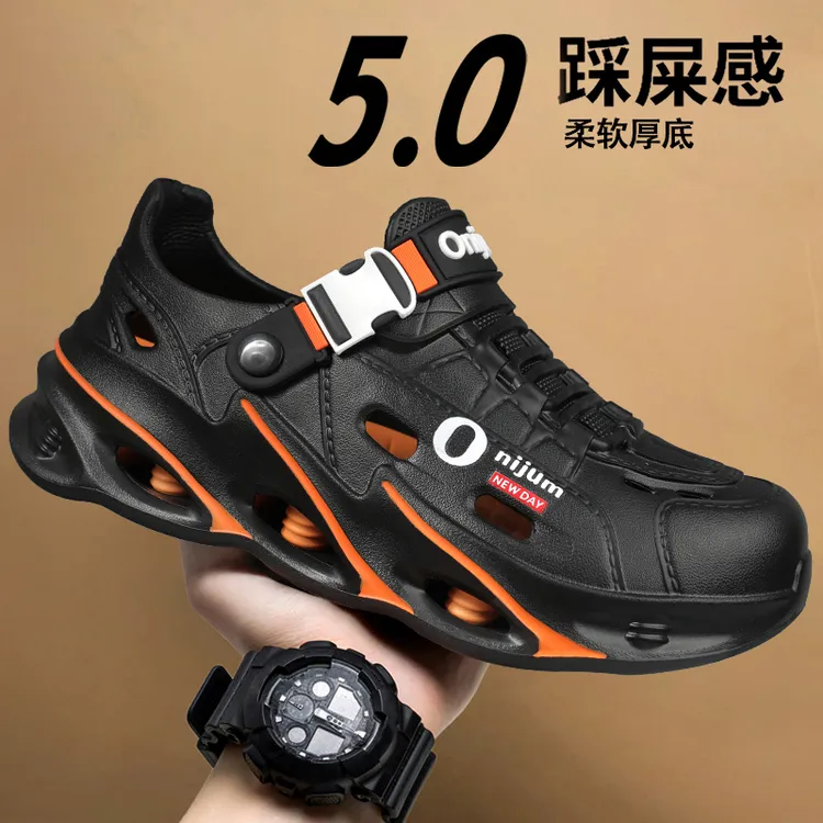 洞洞鞋男款夏季外穿透气防滑百搭休闲时尚凉鞋户外钓鱼涉水旅游鞋