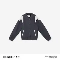 LIURUONAN | 9.28四周年【剑术毛呢夹克】解构设计感撞色拼接短外套