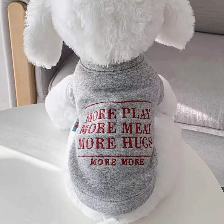 狗狗衣服宠物比熊秋冬休闲加绒卫衣猫咪小型犬衣服泰迪博美幼犬XF