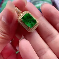 颈饰银S925镶嵌翡翠翡翠