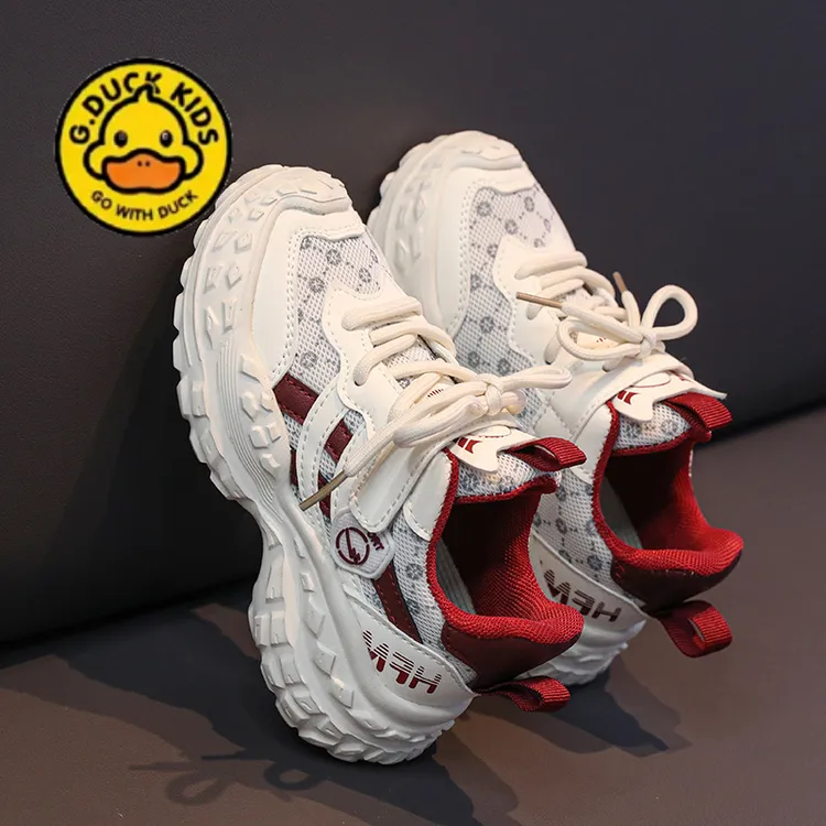 小黄鸭跑步鞋儿童男童小运动鞋网面潮休闲鞋夏季潮款安透气男孩