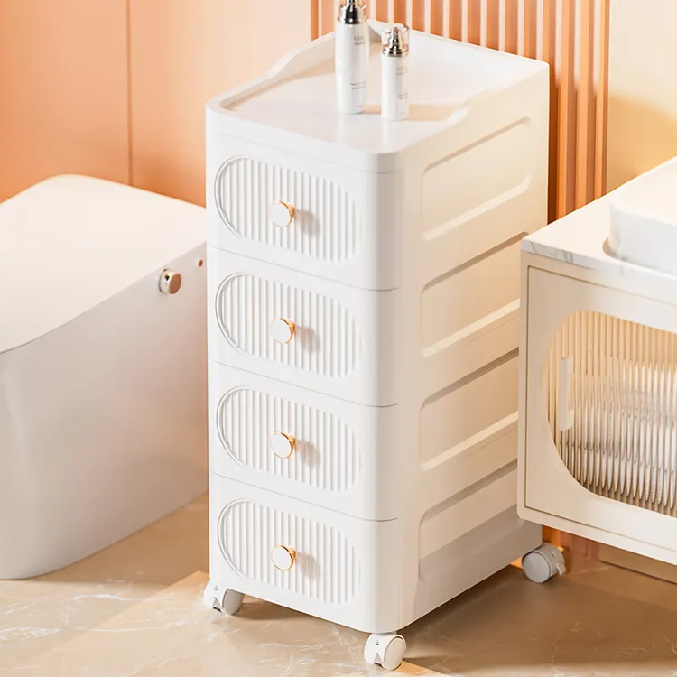 轻奢抽屉式收纳柜客厅五斗柜卫生间卧室床头置物柜移动零食储物柜