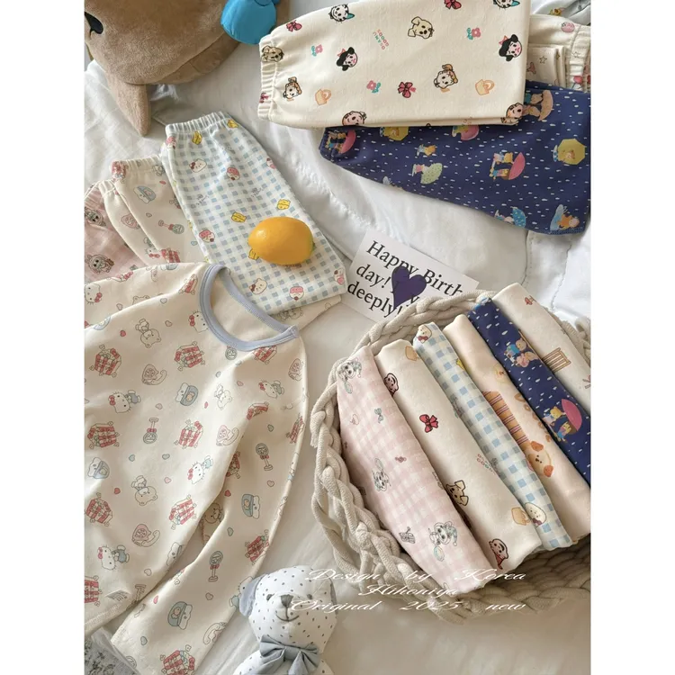 【280g招牌家居服】九Hihoniya~2025秋冬宝宝无骨加厚磨毛家居服