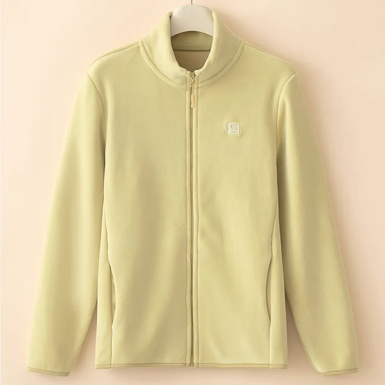 时尚舒适摇粒绒云感外套男女奥粒绒保暖上衣秋冬加绒加厚抓绒衣男