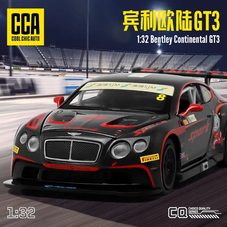 CCA1:32宾利欧陆GT3合金超跑赛车模型