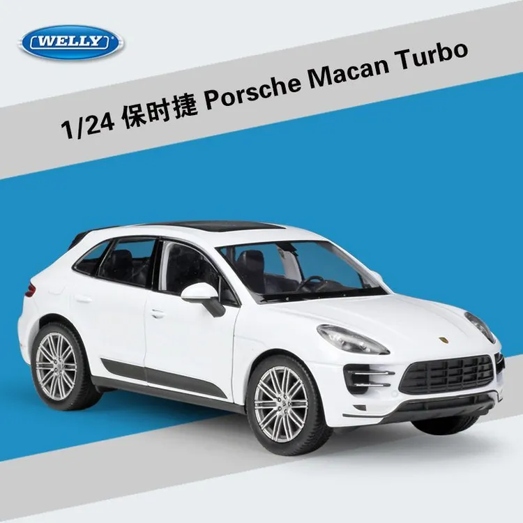 威利WELLY 1：24保时捷Macan Turbo仿真合金模型玩具手办摆件收藏