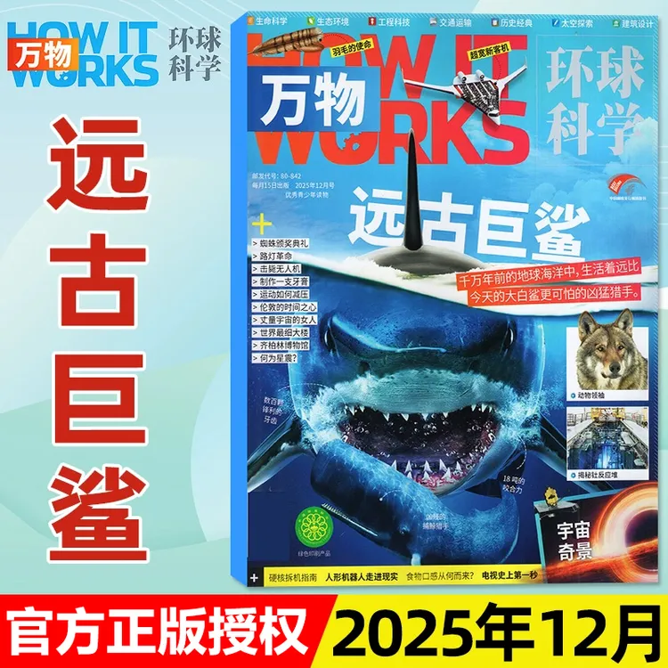 【2025年单月任选】万物杂志环球科学青少年版How It Works图书