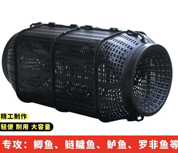 新型大号捕鱼笼鱼虾笼黄鳝泥鳅笼沉底笼江河海通用鱼笼防逃笼圆形