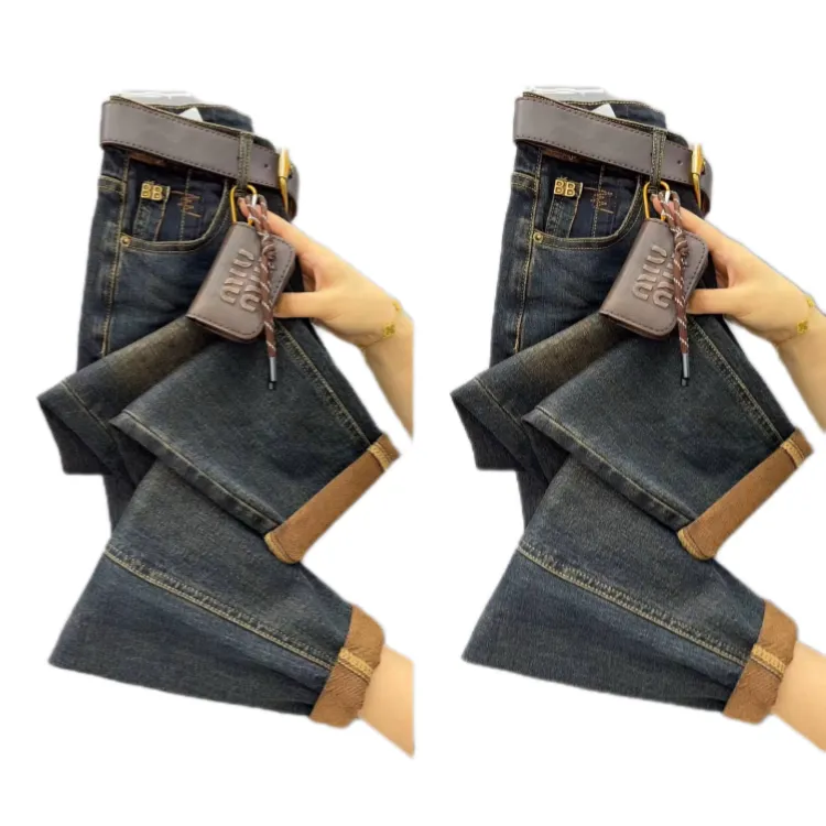 1682款春季欧货高弹牛仔老爹裤