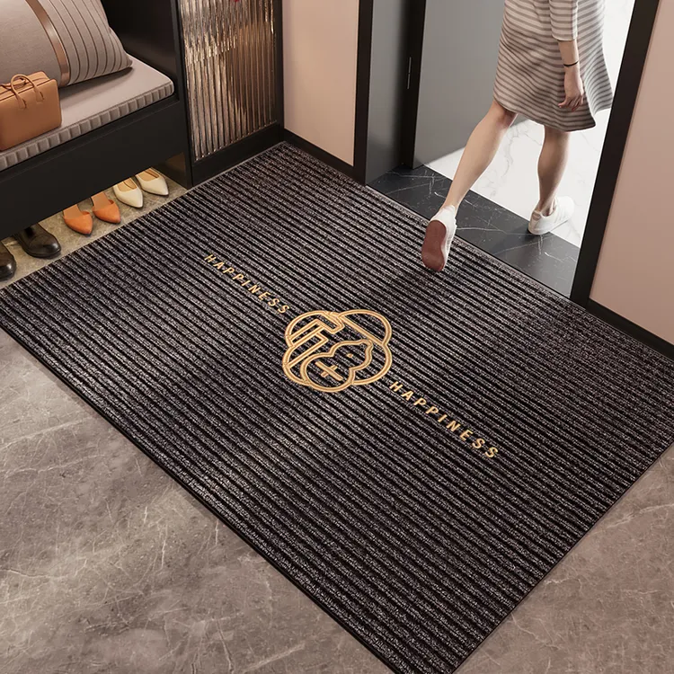 灰色入户门地垫玄关耐脏免洗脚垫家用门外防滑门垫大门口进门地毯
