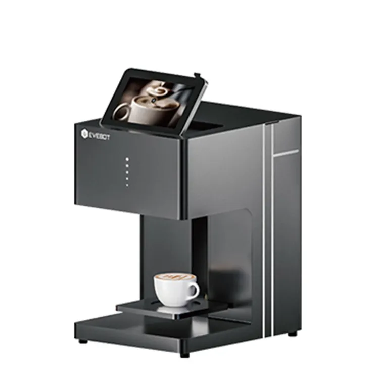 亿瓦EVEBOT咖啡拉花打印机3D食品酸奶马卡龙蛋糕酒店商用打印机