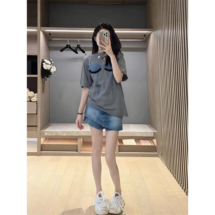 巨好看的夏日套装穿搭气质女装2025新款高级感小个子短袖T恤短裤