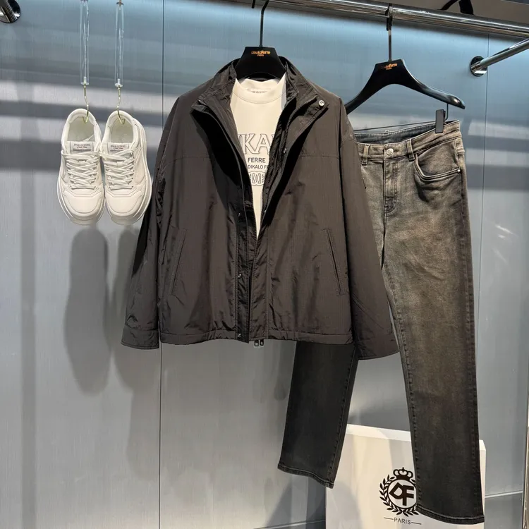 DIKALO FERRE/迪卡里奥 费雷D53MF582新款男士秋季棉感立领棉服