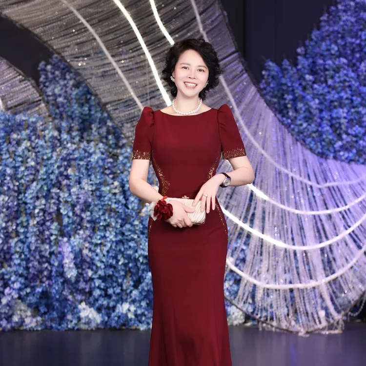 高定制显瘦气质长裙喜妈妈礼服洋气丈母娘婚宴礼服