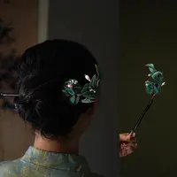 【云山】百世苏绣/非遗手工绒花发簪国风搭配送礼Z022