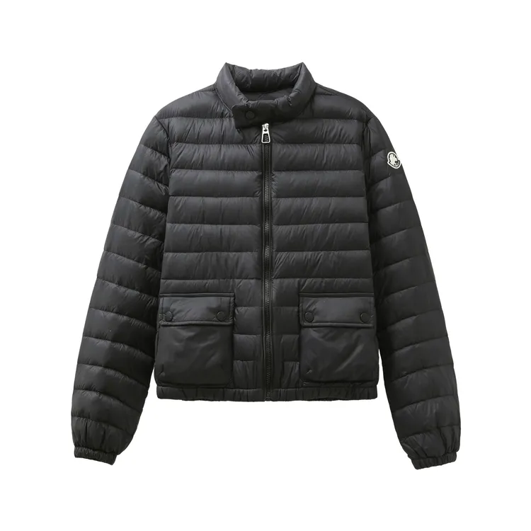 2025款立领口袋轻薄鹅绒外套女短款