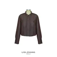 LISI.ZHANG--【复古短外套】中式小翻领宽松短款噪点外套上衣