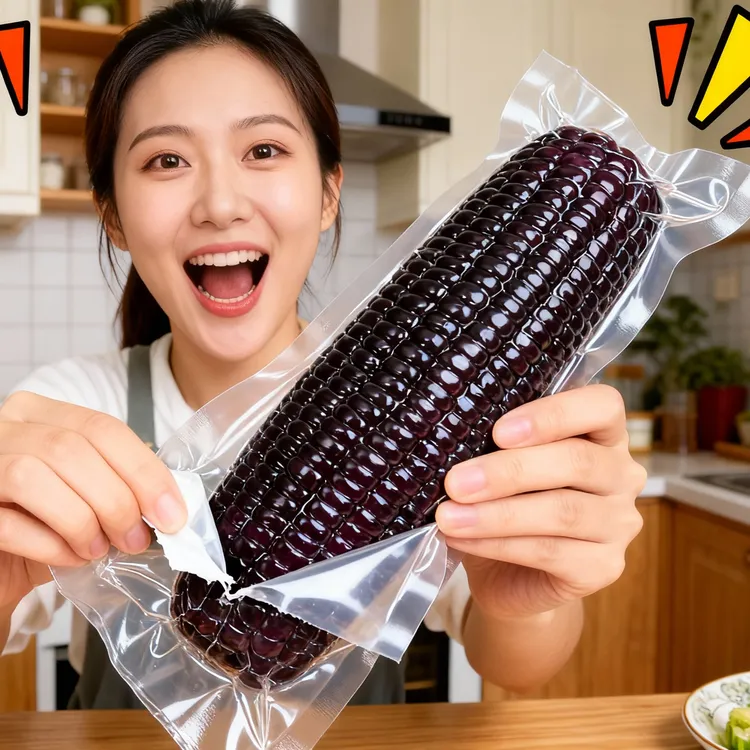 2025年头茬【试吃两根】黑玉米8支整箱4斤软糯香甜真空装玉米棒早餐商品图