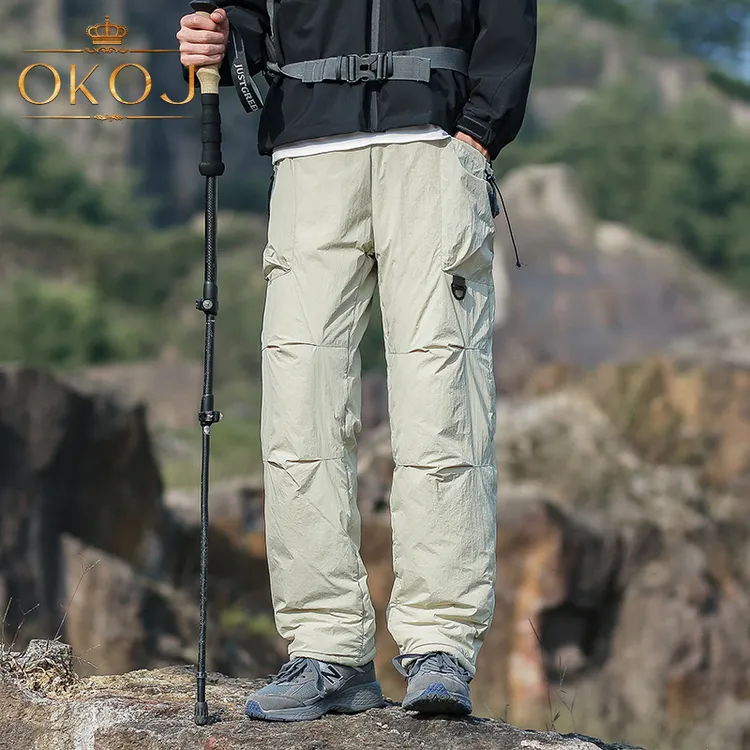OKOJ户外冲锋裤男女裤子加绒加厚保暖防风冬季新款运动休闲登山裤