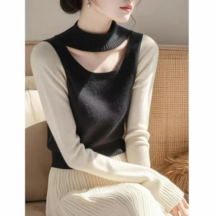 蔻菲图2025早秋新款秋冬羊毛衫法式轻奢毛衣女款爆款冬季洋气显瘦