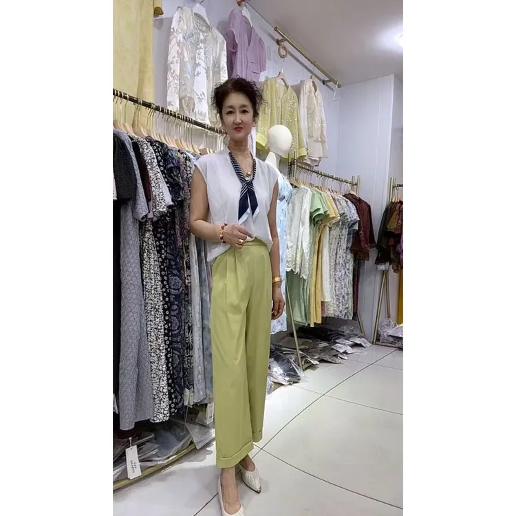 法棍中筒裤显高减龄夏装抗皱除菌棉