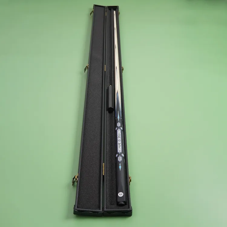 工匠五剑纹一体通杆桌球杆中式黑八球杆小头斯诺克台球杆