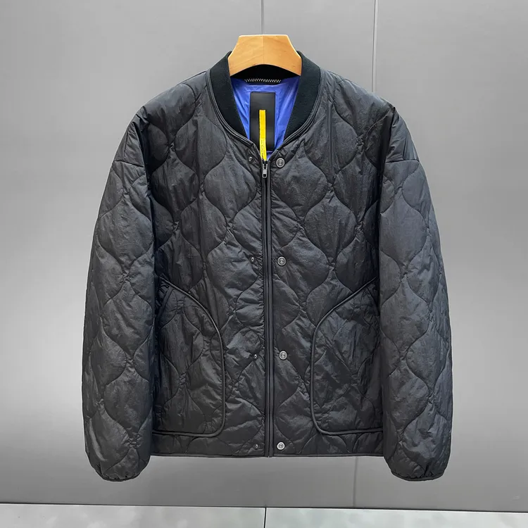 轻薄羽绒服男秋冬潮流时尚百搭男装休闲菱形保暖90白鸭绒男士外套