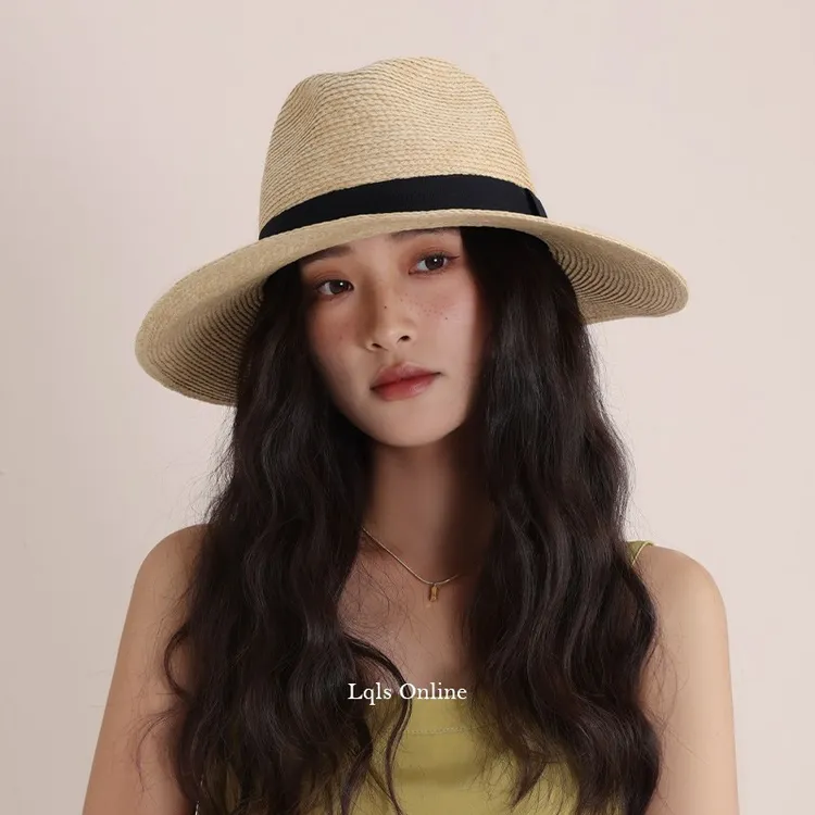 有风的地方丨巴拿马防晒草帽女2025新款夏季海边度假大头围遮阳帽