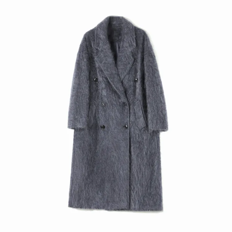 【801长】100%山羊绒拉绒高奢经典款女士801大衣