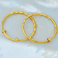  【矿金手作  竹节推拉手镯  传承 精工细作