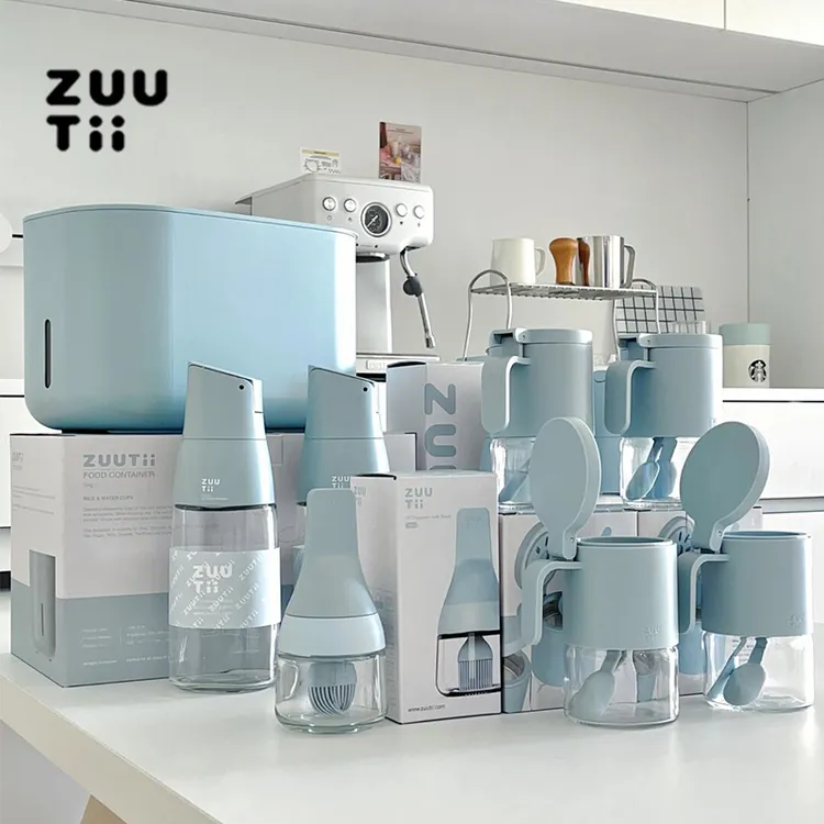 赵露思同款zuutii调味罐玻璃密封防潮调料罐刷盖一体瓶重力油瓶