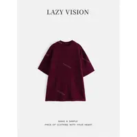 /圆领极简风薄款短袖宽松时尚T恤ZMD-33425