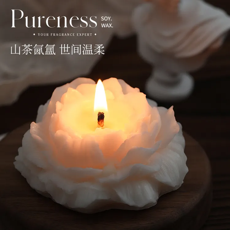 蜡烛香薰伴手礼送摆件香薰蜡烛大豆装饰香薰蜡人无烟高级感山雅风