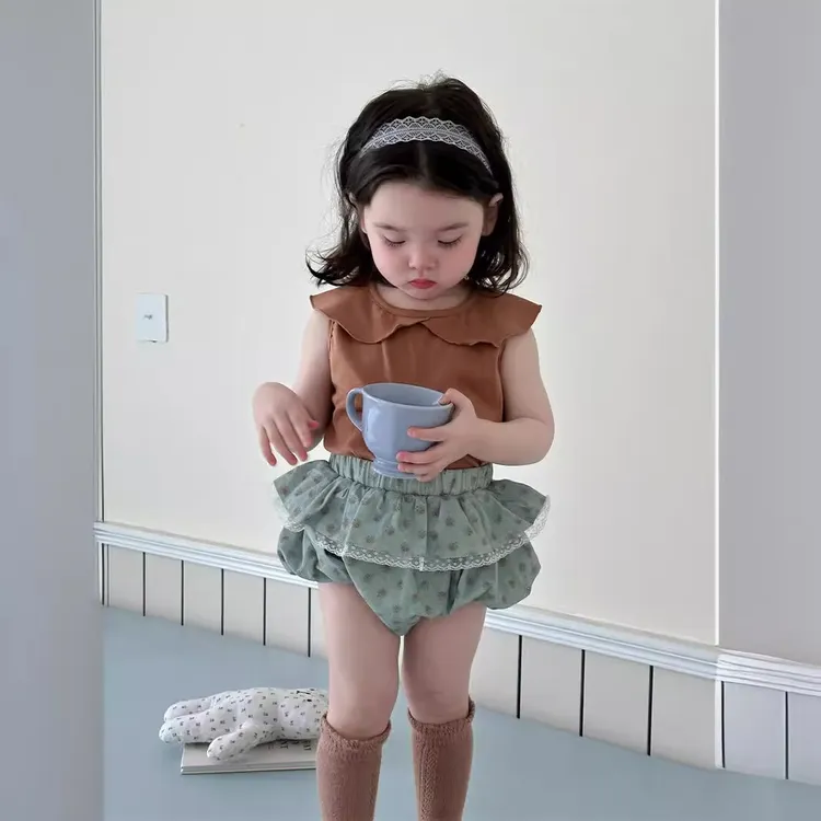 女童包屁裤套装薄款